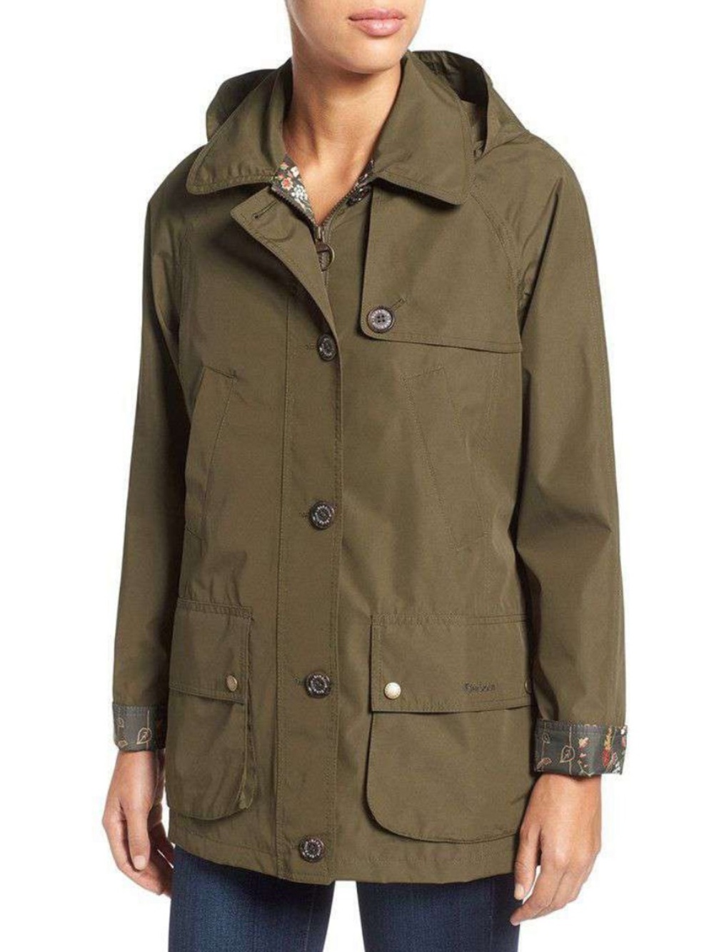 Barbour Wytherstone Waterproof Rain Jacket - Army Green